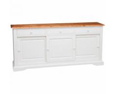 Credenza Madia Cassettiera Mobile Cucina con Ante in Legno robusto Moderna