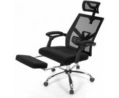 Sedia da Ufficio Ergonomica Poltrona Regolabile Sedia da Gaming Girevole, con Poggiatesta e