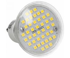 ECD Germany Set di 10 Lampade a LED GU10 44SMD Spot 3W - Sostituzione Lampadina da 20W - in vetro