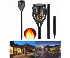 Torcia solare 96 led fiamma lampada solare esterno impermeabile giardino sl-306