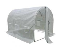 Serra tunnel da giardino con porta battente MIMOSA - 6m² - 3 x 2 x 2 m
