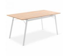 Mc Haus - Tavolo rettangolo GASHIRA bianco sala pranzo modern design 160x80x75cm