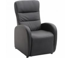 Poltrona Relax Reclinabile Con Poggiapiedi Nero - Benzoni