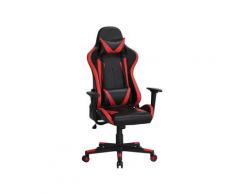 Yaheetech Sedia Gaming Poltrona Ufficio Scrivania Ergonomica Schienale Reclinabile 180°Girevole
