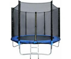 6FT Ø 183 cm Trampolino da giardino Giochi all'aperto per bambini e adulti con copertura protettiva