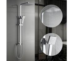 Auralum Colonna Doccia Acciaio Inox Senza Miscelatore Set Doccia Completa Con 25x25cm Doccia a