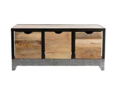 Miliboo - Cassettiera / scarpiera in legno e metallo ATELIER