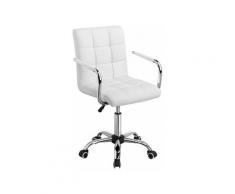 Yaheetech Sedia da Scrivania Cameretta a Rotelle Girevole da Ufficio Imbottita Ergonomica in