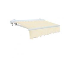 TENDA DA SOLE PER BALCONE - ECRU' - 3X2,5MT- Con bracci - Cassonata