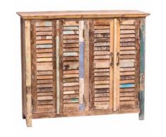 Credenza Madia Cassettiera Mobile Cucina con Ante in Legno robusto Moderna