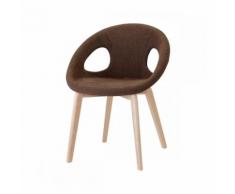 Poltroncina natural drop pop realizzata con struttura in legno massello e scocca in tre diverse