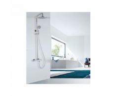 Colonna doccia termostatica saliscendi 4011 Basic - con doccetta - Soffione doccia rotondo