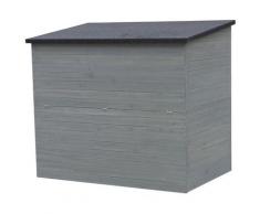 Habitat Et Jardin - Cassapanca da giardino in legno Caja - 137 x 91 x 121 cm - Antracite