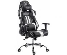 Sedia ufficio Racing Limit in similpelle Nero/bianco