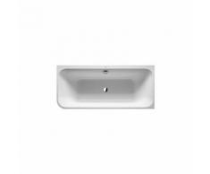 Vasca da bagno Duravit Happy D.2 180x80cm, angolo a destra, 700317, con rivestimento e cornice in