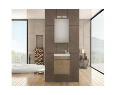 Set Mobili Luxus - con Base, Lavabo, Specchiera, Pensile, Ante, Luci, Lampade - da Bagno - Legno,