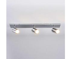 Lampada da soffitto per bagno Dejan a tre luci