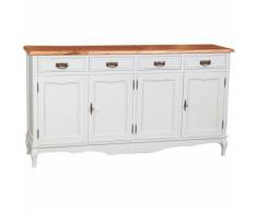 Credenza Madia Cassettiera Mobile Cucina con Ante in Legno robusto Moderna