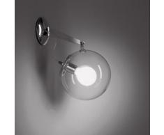 Artemide Catalogo Lampade - Miconos lampada da parete diffusore in vetro soffiato trasparente 20w
