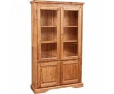 Vetrina Mobile Credenza in Legno e Vetro da Soggiorno Cucina Salone Ingresso