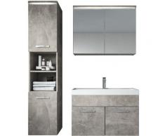 Badplaats - Mobili da bagno Paso 80cm Calcestruzzo - armadio mobiletto lavabo Mobili Armadietto