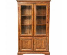 Vetrina Mobile Credenza in Legno e Vetro da Soggiorno Cucina Salone Ingresso