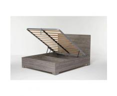 Letto Contenitore Cangu' Hi-Box 160X190 C/Piedini Rovere Grigio