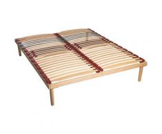 Rete A Doghe 140x200 Cm In Faggio Naturale 38 Mm Ceo - Dormidea