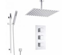Kit Doccia Completo con Miscelatore Termostatico a Due Vie