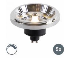 LUEDD Set di 5 lampade a LED AR111 GU10 12W 2700K dimmerabili