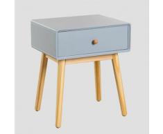 Comodino in MDF e legno di pino Lucka Grigio Delfíno MDF - Legno di Pino - Sklum