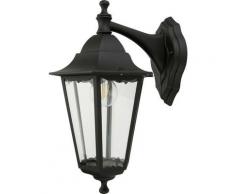 Lampada da parete per esterno Smartwares Wandleuchte Classico Aluminium/Glas/schwarz 10.009.09 E27