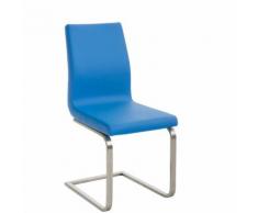 Sedia Belfort in similpelle Blu