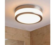 Flavi - plafoniera LED per bagno nichel satinato