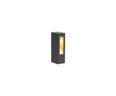 QAZQA Lampada da terra Intorus - Moderno - Alluminio - Nero/Oro - Allungato/Oblungo Non