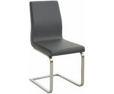 Sedia Belfort in similpelle Grigio