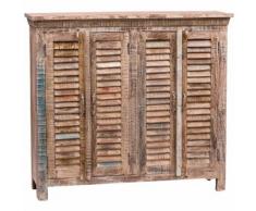 Credenza Madia Cassettiera Mobile Cucina con Ante in Legno robusto Moderna