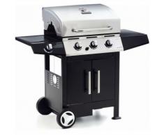 Barbecue Golosone 3 con Fornello e Griglia Bruciatore Acciaio 130x53x105 G45129