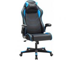 Songmics - Sedia da Gaming, Sedia da Ufficio Girevole, Poltrona Ergonomica, Braccioli a Ribalta,