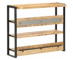 YOUTHUP Tavolo da Bar 120x40x101 cm in Legno di Mango Grezzo - Marrone