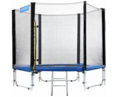 Monzana Trampolino da Giardino Ø244cm Certificato TÜV SÜD Set Trampolino Tappeto Elastico Rete