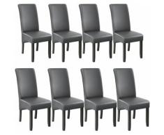 Tectake - 8 sedie da sala da pranzo con seduta ergonomica - sedie moderne, sedie sala da pranzo,