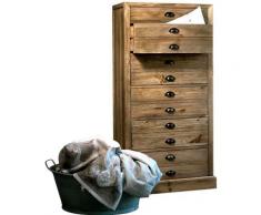Cassettiera Settimino Vaniglia in pino cm 70x50x148 VANIGLIA - Guarnieri