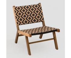 SKLUM Sedia da giardino in vimini sintetico Corvik NATURAL Polietilene