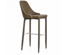 Sgabello New Plana Cappuccino Eco Pelle Nuzzi