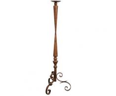 Candelabro Candeliere Porta Candele da Appoggio in Ferro Decorato 1 Braccio