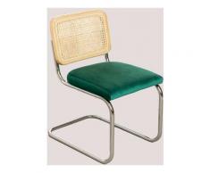 SKLUM Sedia da pranzo in velluto Tento Vintage Velluto Verde Jungle