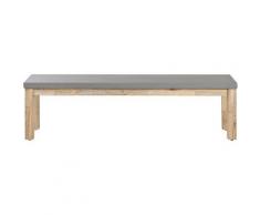 Beliani - Panchina da giardino in effetto cemento grigio 160 cm OSTUNI