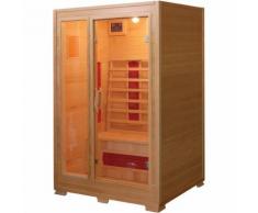 Sauna a Infrarossi in Legno RUBINO per 2 persone 120x100