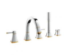 Grohe Grandera combinazione vasca da bagno a 5 fori, colorazione: Cromo / Oro - 19919IG0